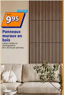 Action Panneaux muraux en bois offre