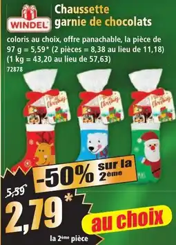 Norma WINDEL Chaussette garnie de chocolats offre