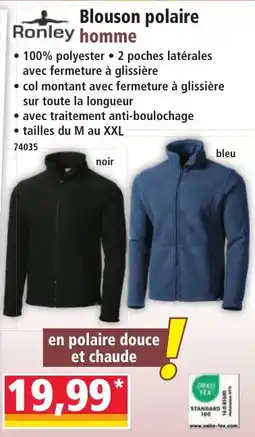 Norma Ronley Blouson polaire homme offre