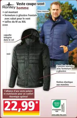 Norma Ronley Veste coupe-vent homme offre