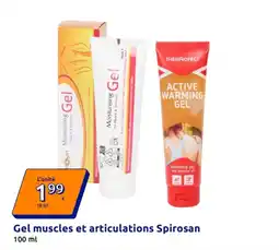 Action Spirosan Gel muscles et articulations offre