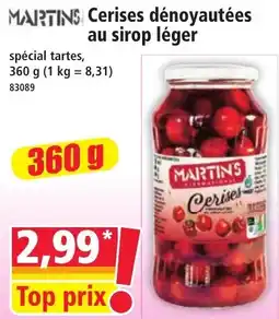 Norma MARTINS Cerises dénoyautées offre