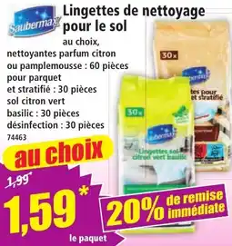 Norma Saubermax Lingettes de nettoyage offre