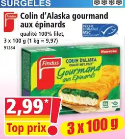Norma Findus Colin d'Alaska gourmand offre