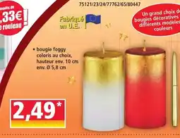 Norma bougie foggy offre