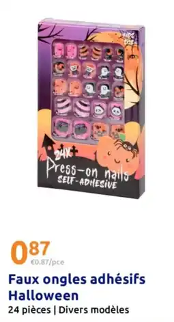 Action Faux ongles adhésifs Halloween offre