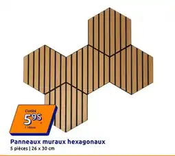 Action Panneaux muraux hexagonaux offre