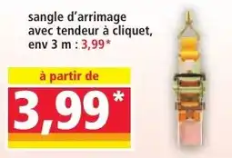 Norma sangle d'arrimage avec tendeur à cliquet offre