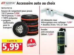 Norma SODIFAC housse de rangement pour pneus offre