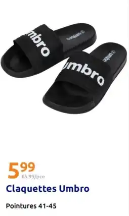 Action Umbro Claquettes offre