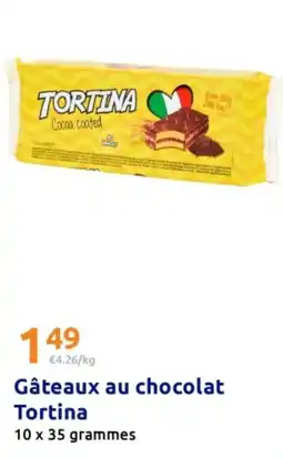 Action Tortina Gâteaux au chocolat offre