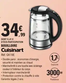 E.Leclerc Cuisinart BOUILLOIRE offre