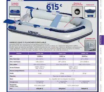 Uship Annexe Uship à Plancher Gonflable offre