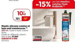 Weldom Rubson Mastic silicone cuisine et bain offre