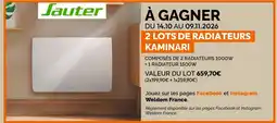 Weldom Sauter Radiateurs Kaminari offre