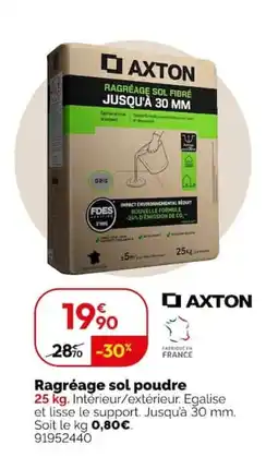 Weldom AXTON Ragréage sol poudre offre