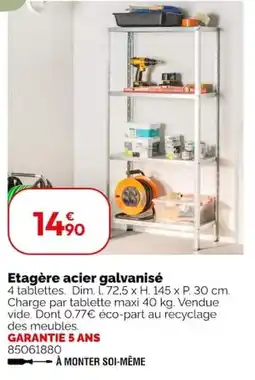 Weldom Etagère acier galvanisé offre