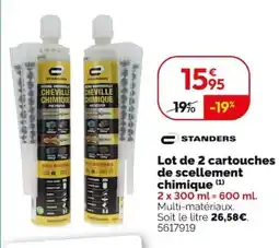 Weldom STANDERS Cheville chimique offre