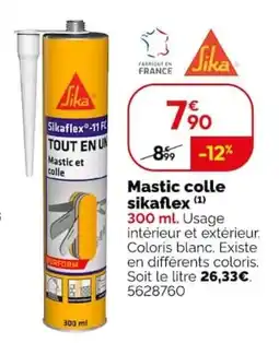 Weldom Sika Mastic colle sikaflex offre