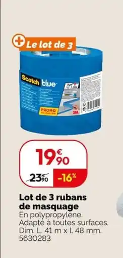 Weldom Scotch blue rubans de masquage offre