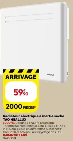 Weldom HEALLUX Radiateur électrique à inertie sèche offre