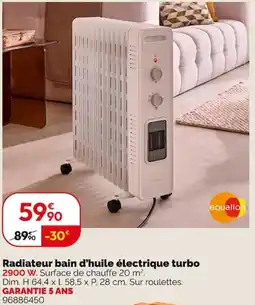 Weldom equation Radiateur bain d'huile électrique turbo offre