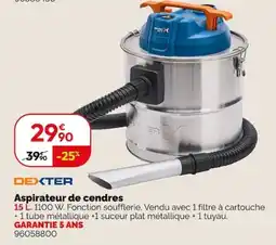 Weldom DEXTER Aspirateur de cendres offre
