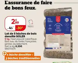 Weldom SOLER bûches de bois densifié offre