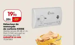 Weldom KIDDE Détecteur de monoxyde de carbone offre