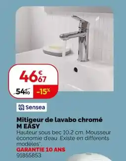 Weldom Sensea Mitigeur de lavabo chromé M EASY offre