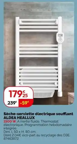 Weldom ALDEA Sèche-serviette électrique soufflant offre