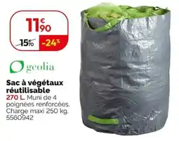 Weldom geolia Sac à végétaux réutilisable offre