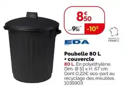 Weldom EDA Poubelle 80 L offre