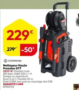 Weldom STERWINS Nettoyeur Haute Pression ST7 offre