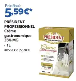 Costco PRÉSIDENT Crème gastronomique offre