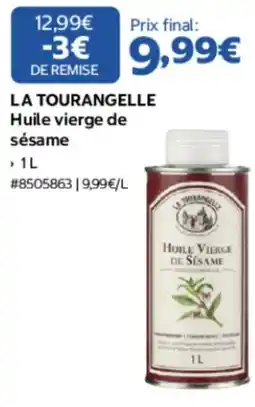 Costco LA TOURANGELLE Huile vierge de sésame offre