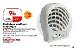 Weldom equation Radiateur soufflant électrique offre