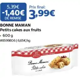 Costco BONNE MAMAN Petits cakes aux fruits offre
