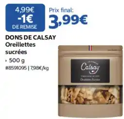 Costco DONS DE CALSAY Oreillettes sucrées offre