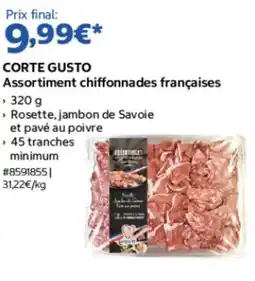 Costco CORTE GUSTO Assortiment chiffonnades françaises offre