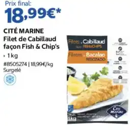 Costco CITÉ MARINE Filet de Cabillaud offre