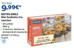 Costco BISTRO EMILE Mini feuilletés à la saucisse offre