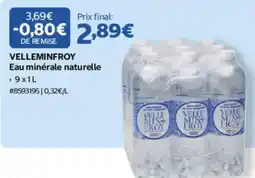 Costco VELLEMINFROY Eau minérale naturelle offre