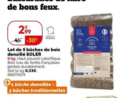 Weldom SOLER bûches de bois densifié offre