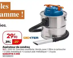 Weldom DEXTER Aspirateur de cendres offre