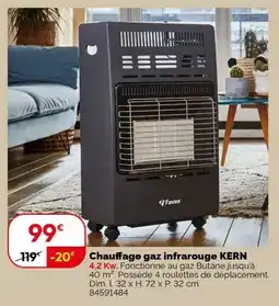 Weldom Favex Chauffage gaz infrarouge KERN offre