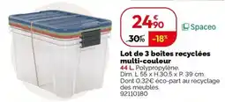 Weldom Spaceo boîtes recyclées multi-couleur offre