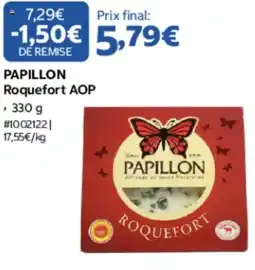 Costco PAPILLON Roquefort AOP offre