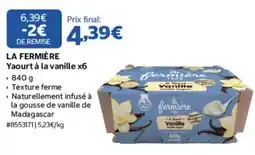 Costco LA FERMIÈRE Yaourt à la vanille offre