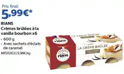 Costco RIANS Crèmes brûlées à la vanille bourbon offre